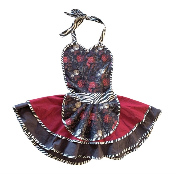 Hand Crafted Dresses & Skirts - HANDMADE | Spooky Halloween Apron OSFM